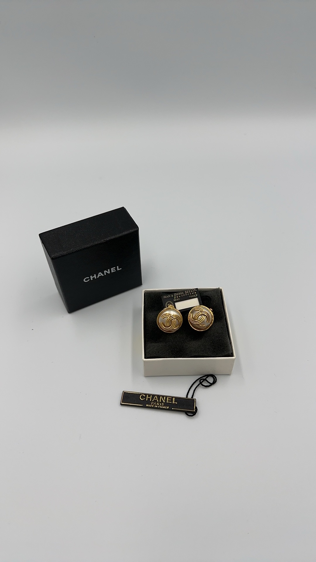 シャネル ココマーク 94A イヤリング(両耳用) GP×フェイクパール ゴールド